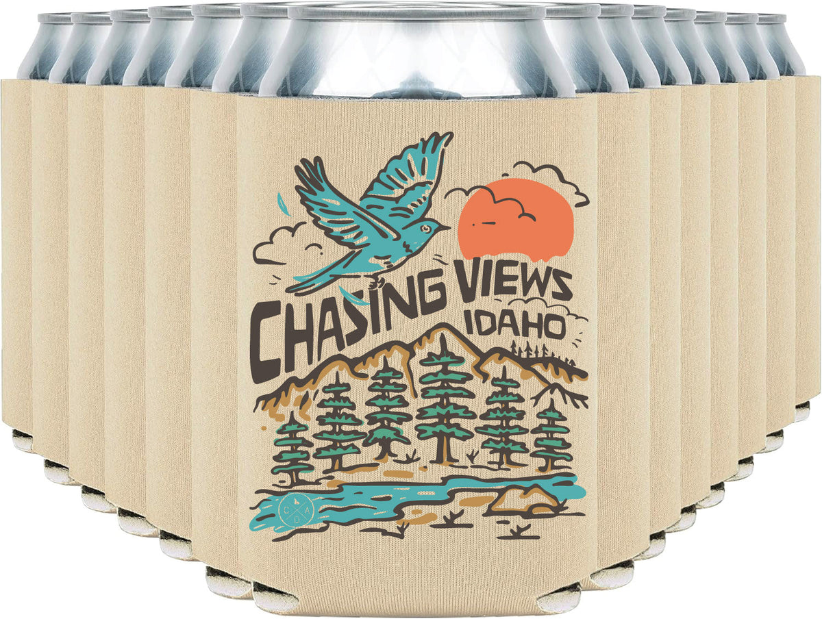 Chasing Views Idaho Coozie - Sand