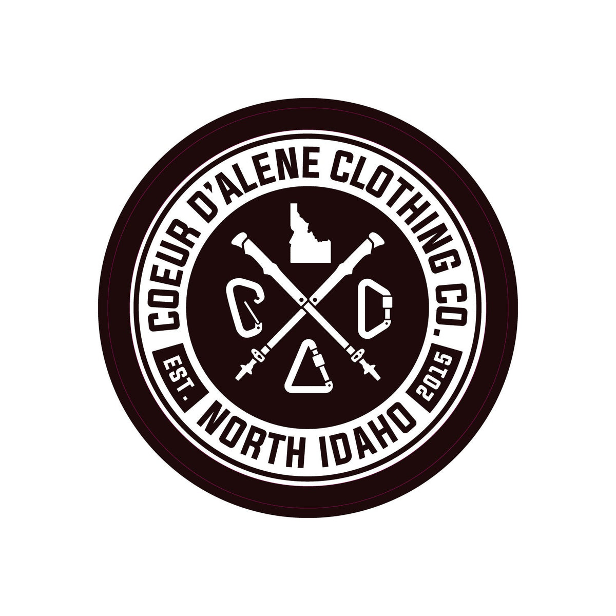 CDA Caribiner Logo Sticker