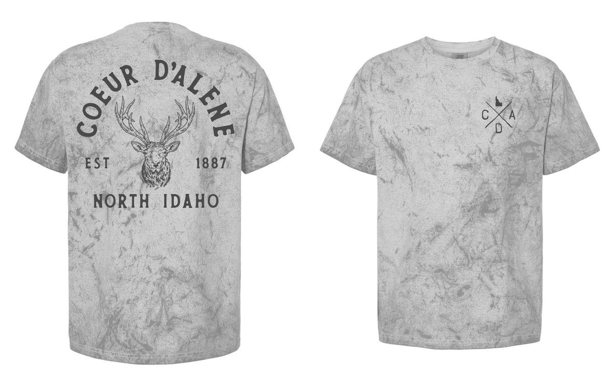 Coeur d'Alene Elk Hunter Smoke Tee