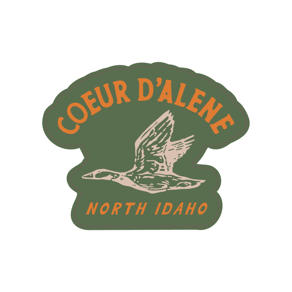 Coeur d'Alene Duck Hunter Sticker