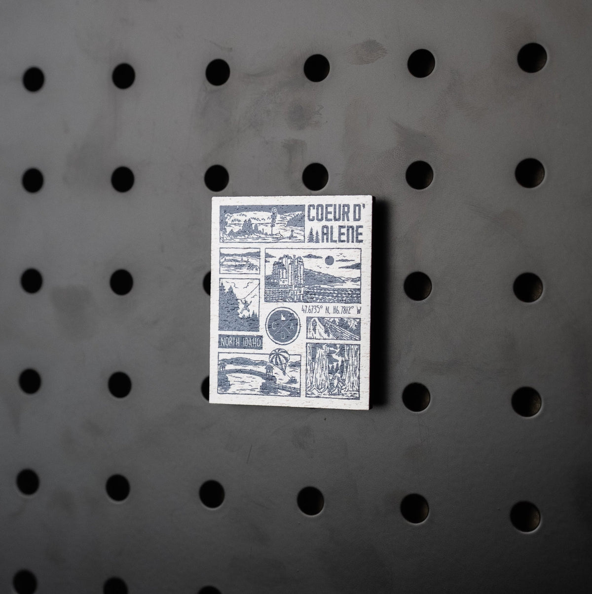 Scenes of Coeur d'Alene - Wooden Magnet (Printed)