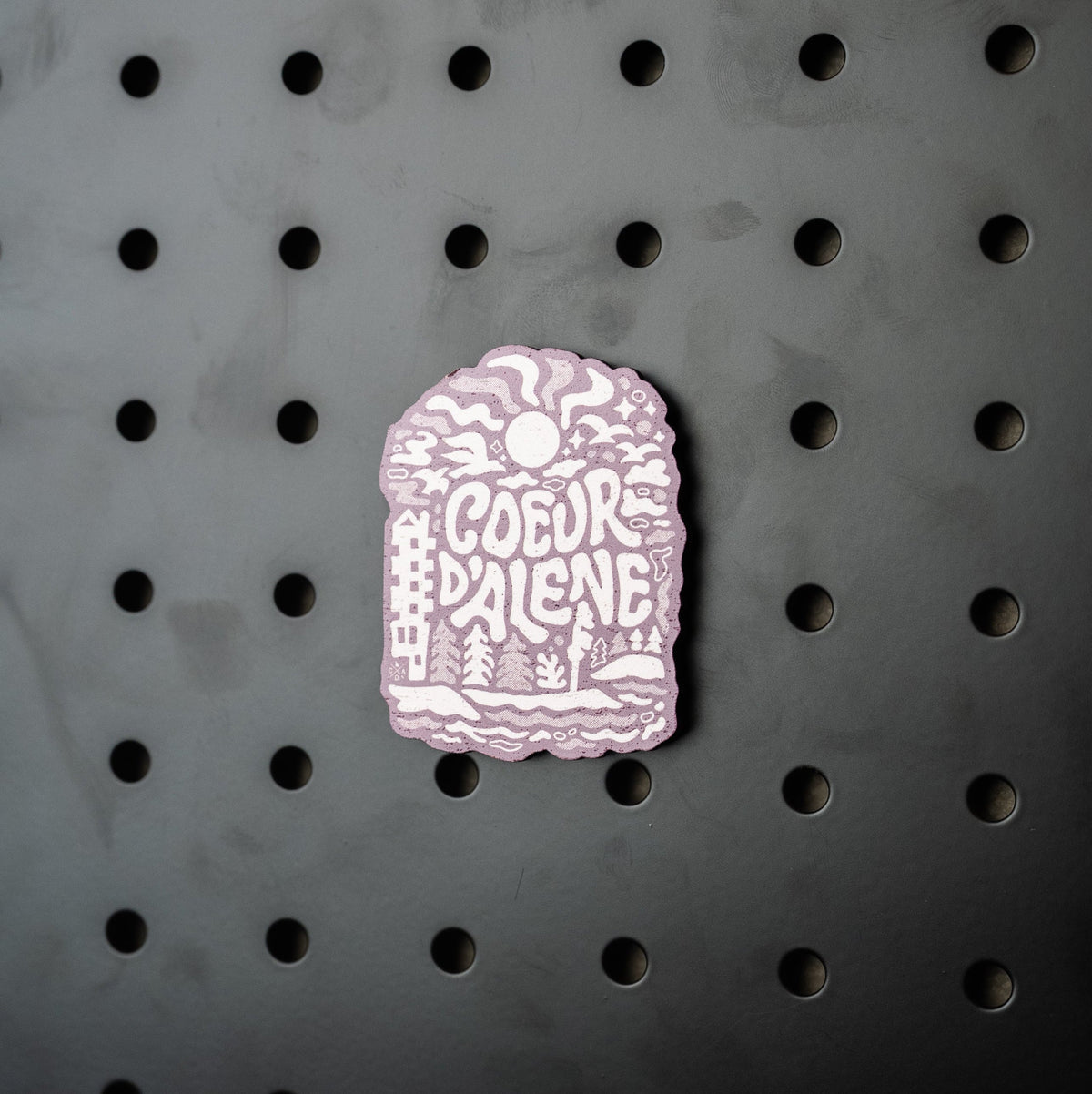 Coeur d'Alene Sunny Daze - Wooden Magnet (Printed)
