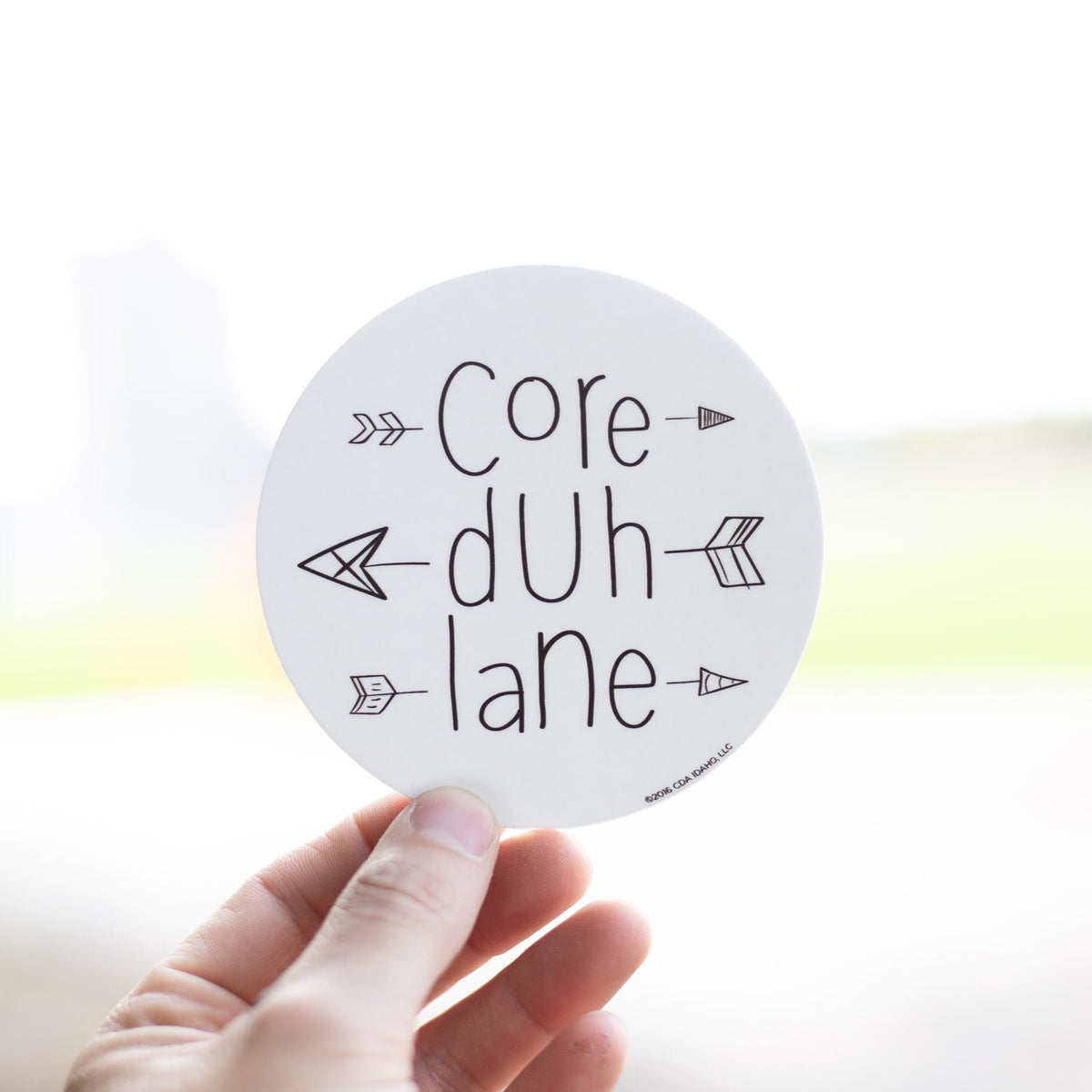 Core Duh Lane Arrows Sticker