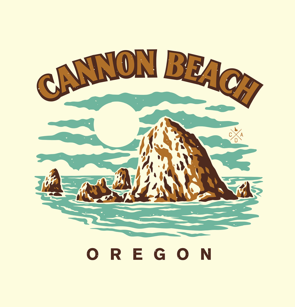 Haystack Rock Cannon Beach Tee