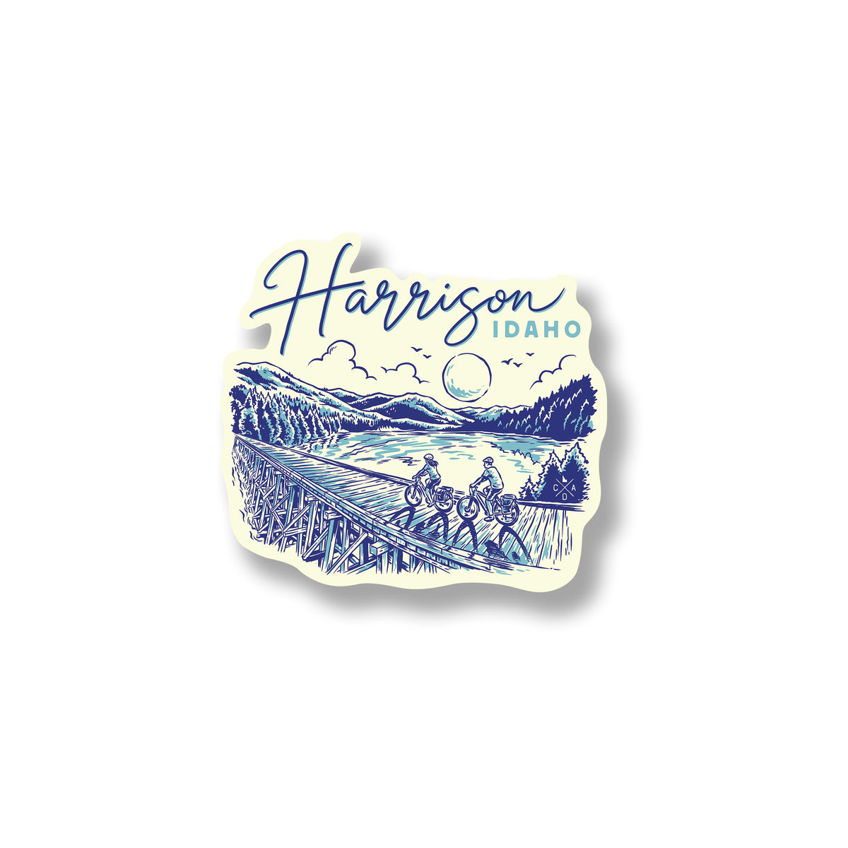 Bike Harrison Idaho Sticker