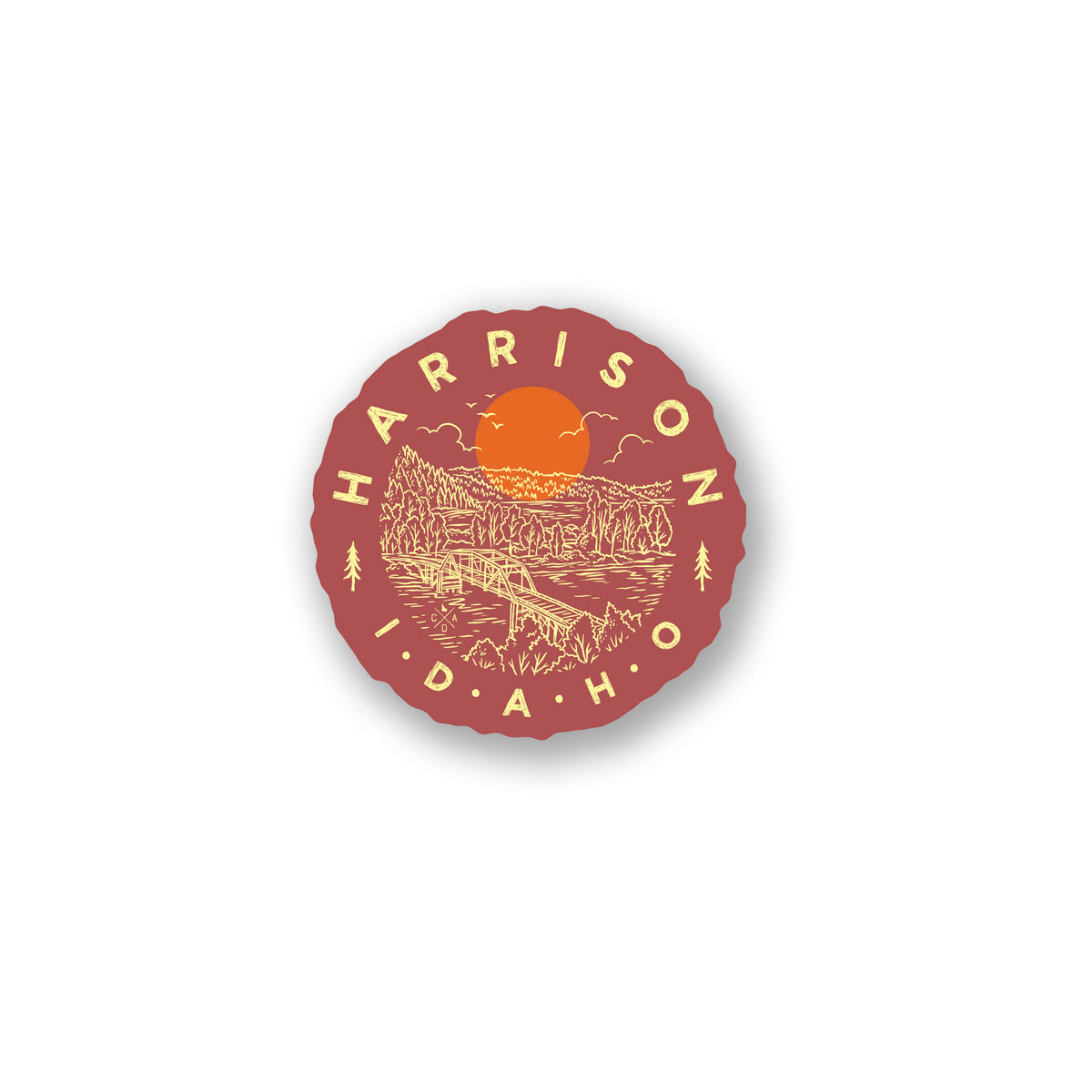 Harrison Sunset Sticker