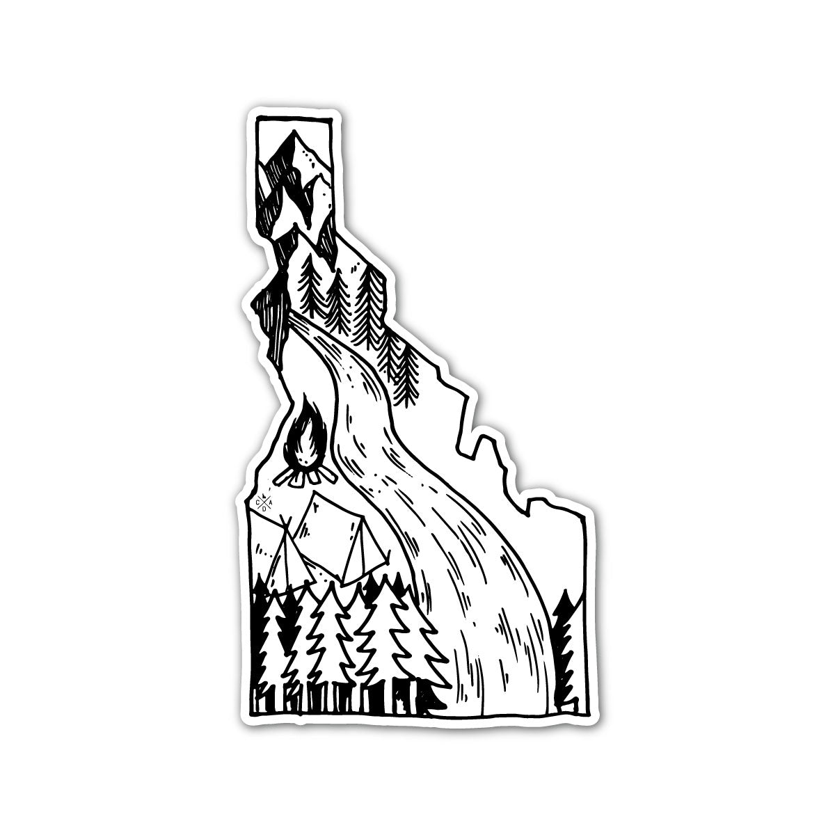Idaho River Sticker