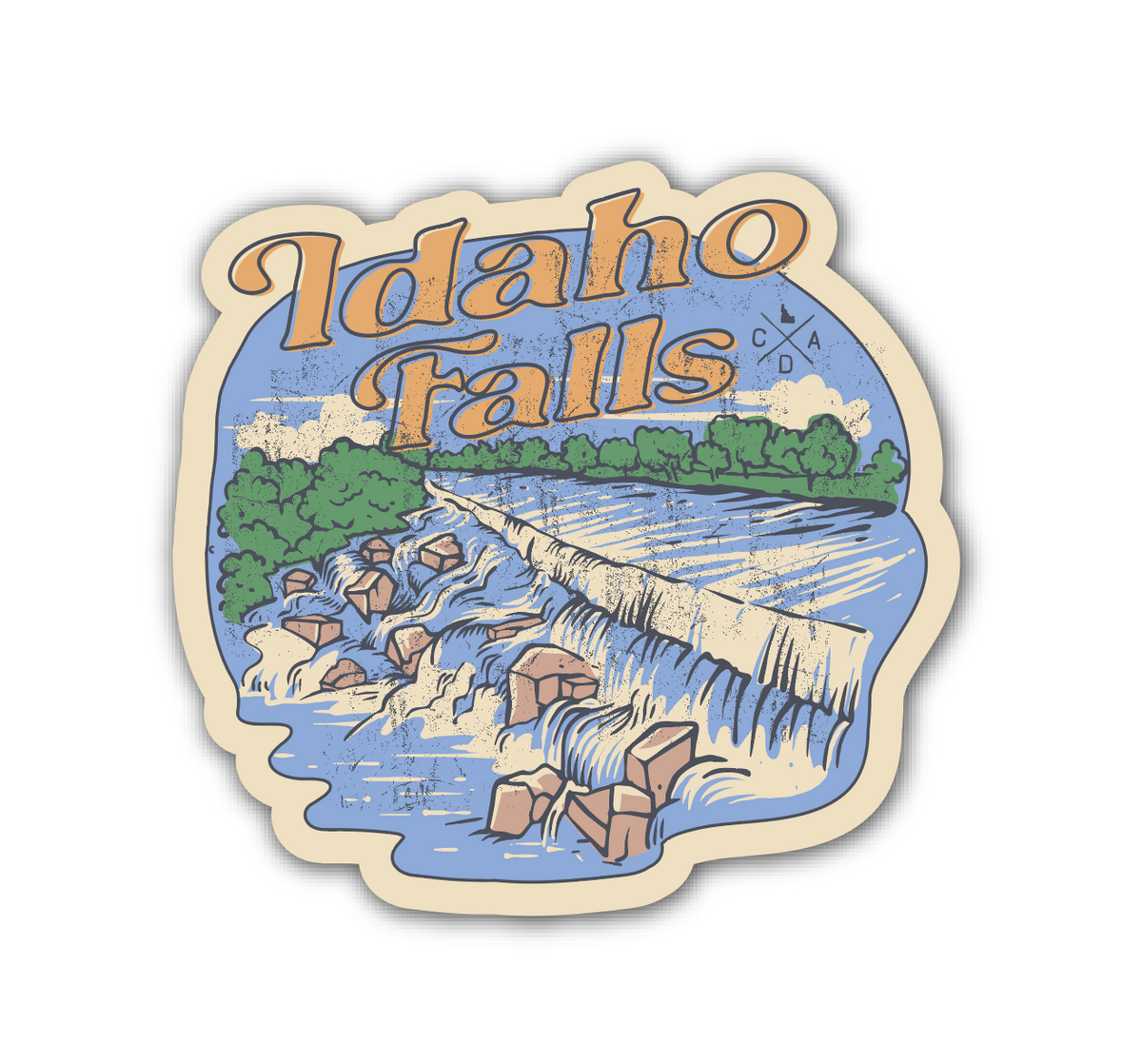Idaho Falls Rushing Waters Sticker