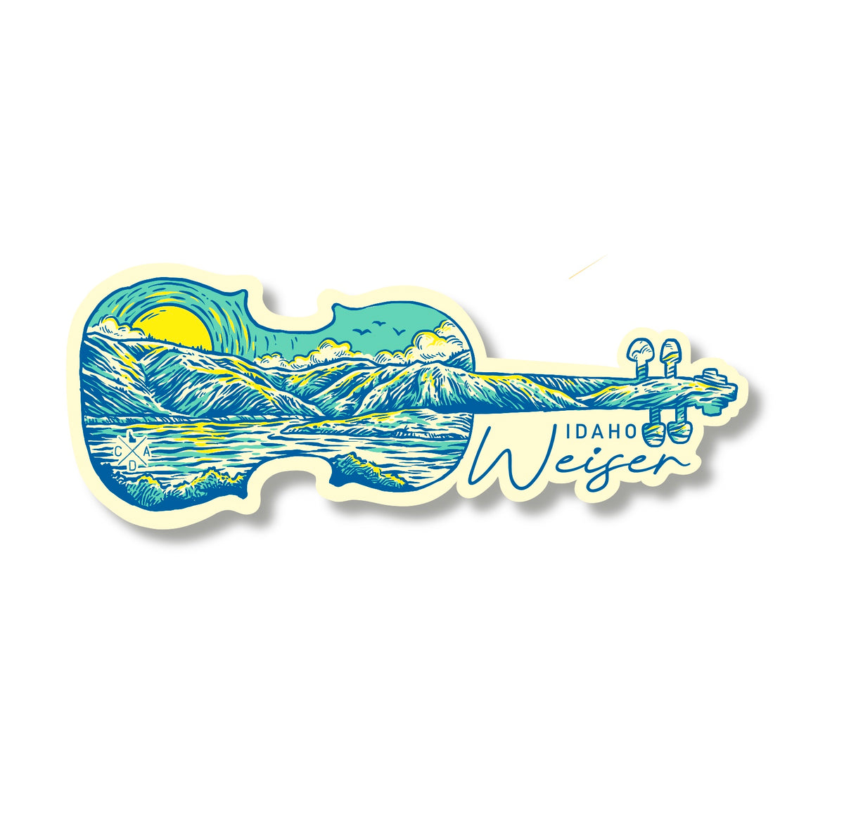 Weiser Idaho Guitar Sticker