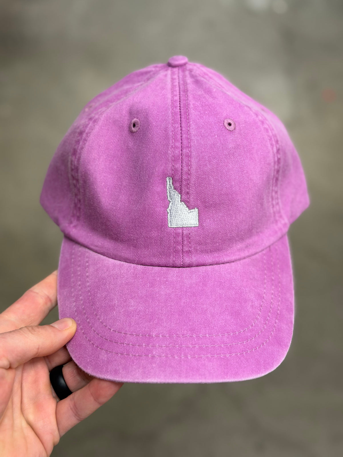 The Idaho Shape Purple Pigment Dyed Hat