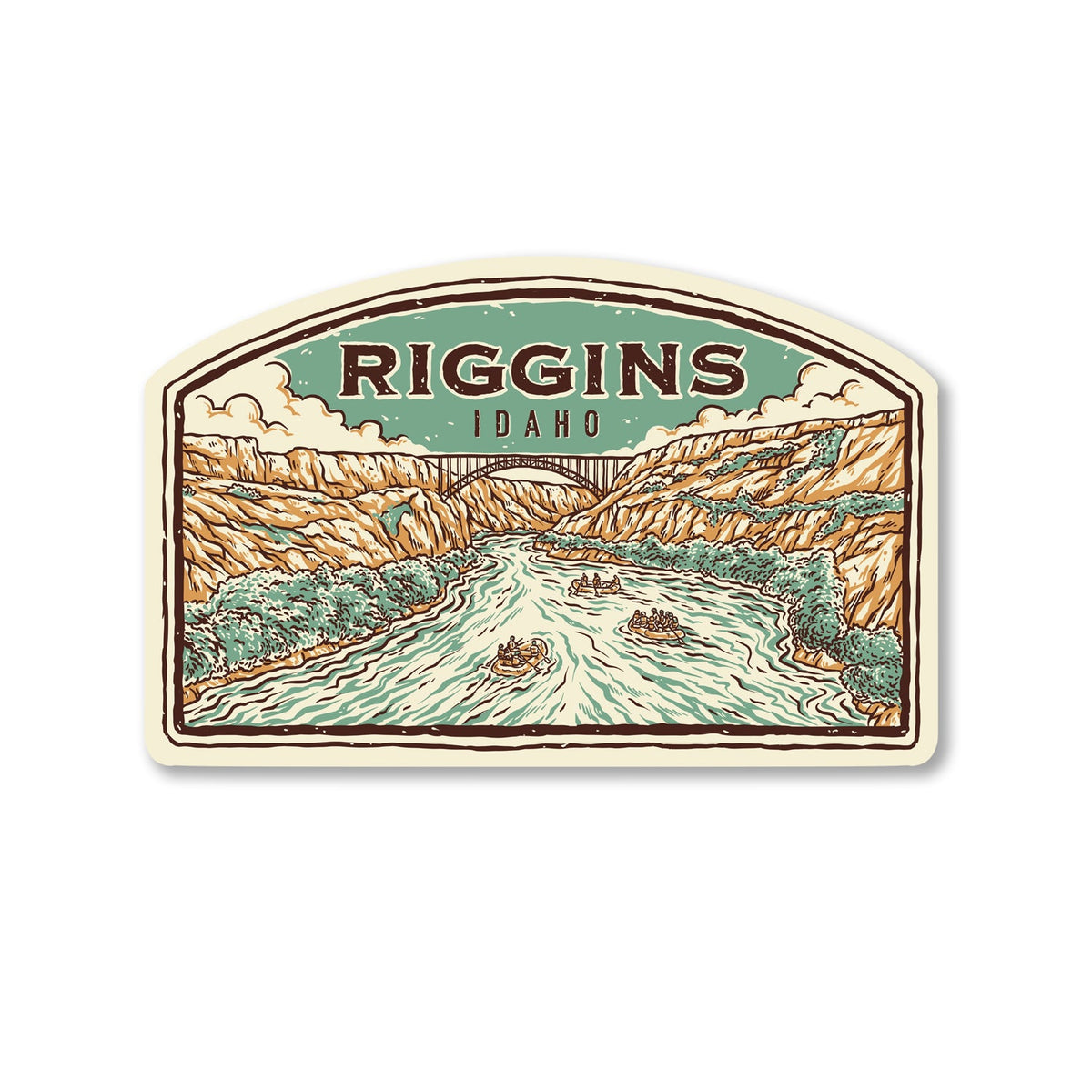 Riggins Idaho River Run Sticker
