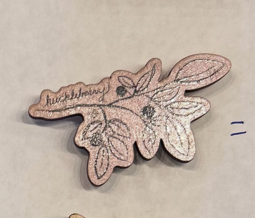 Idaho Natives Huckleberry - Wooden Magnet (Printed)