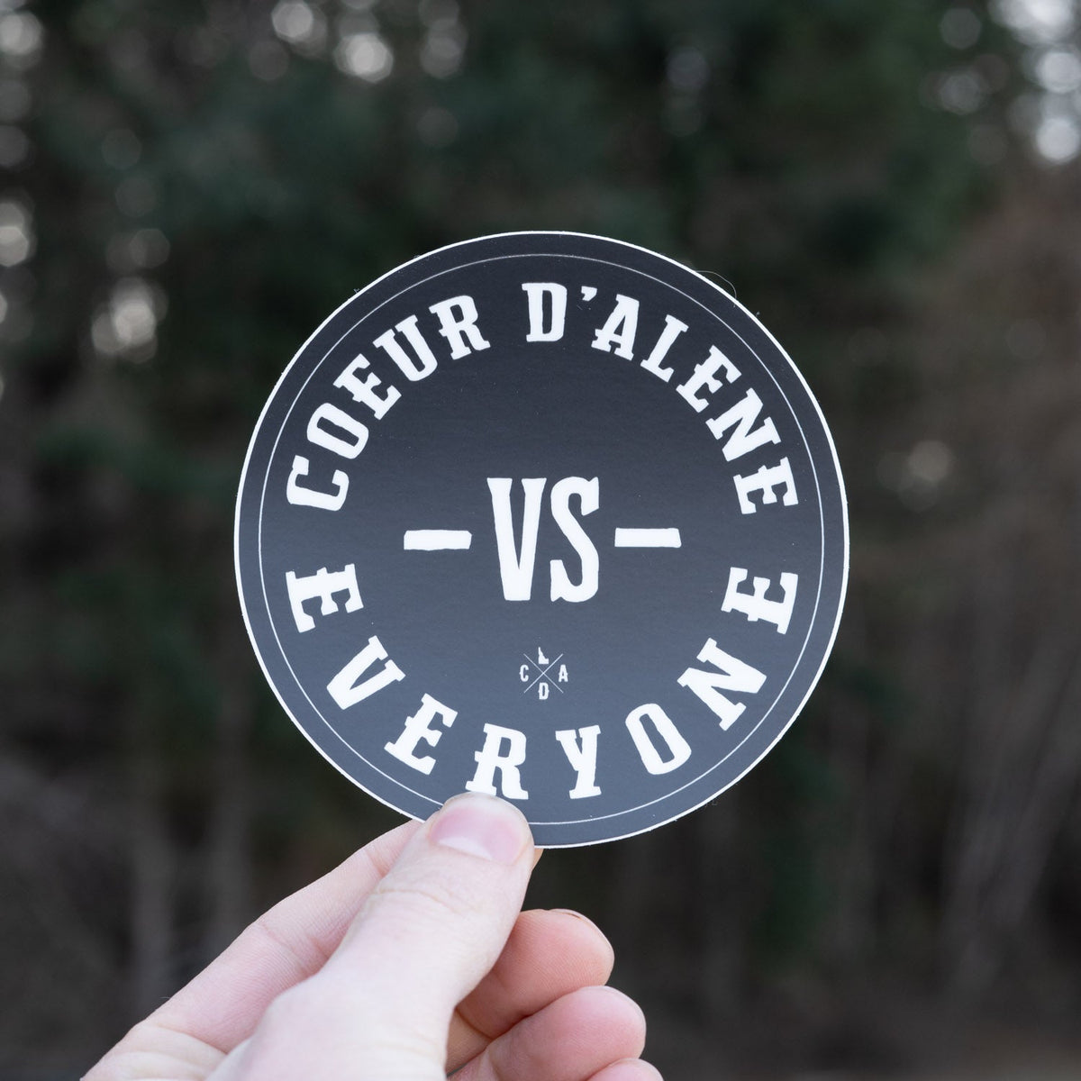 Coeur d'Alene VS Everyone Circle Sticker