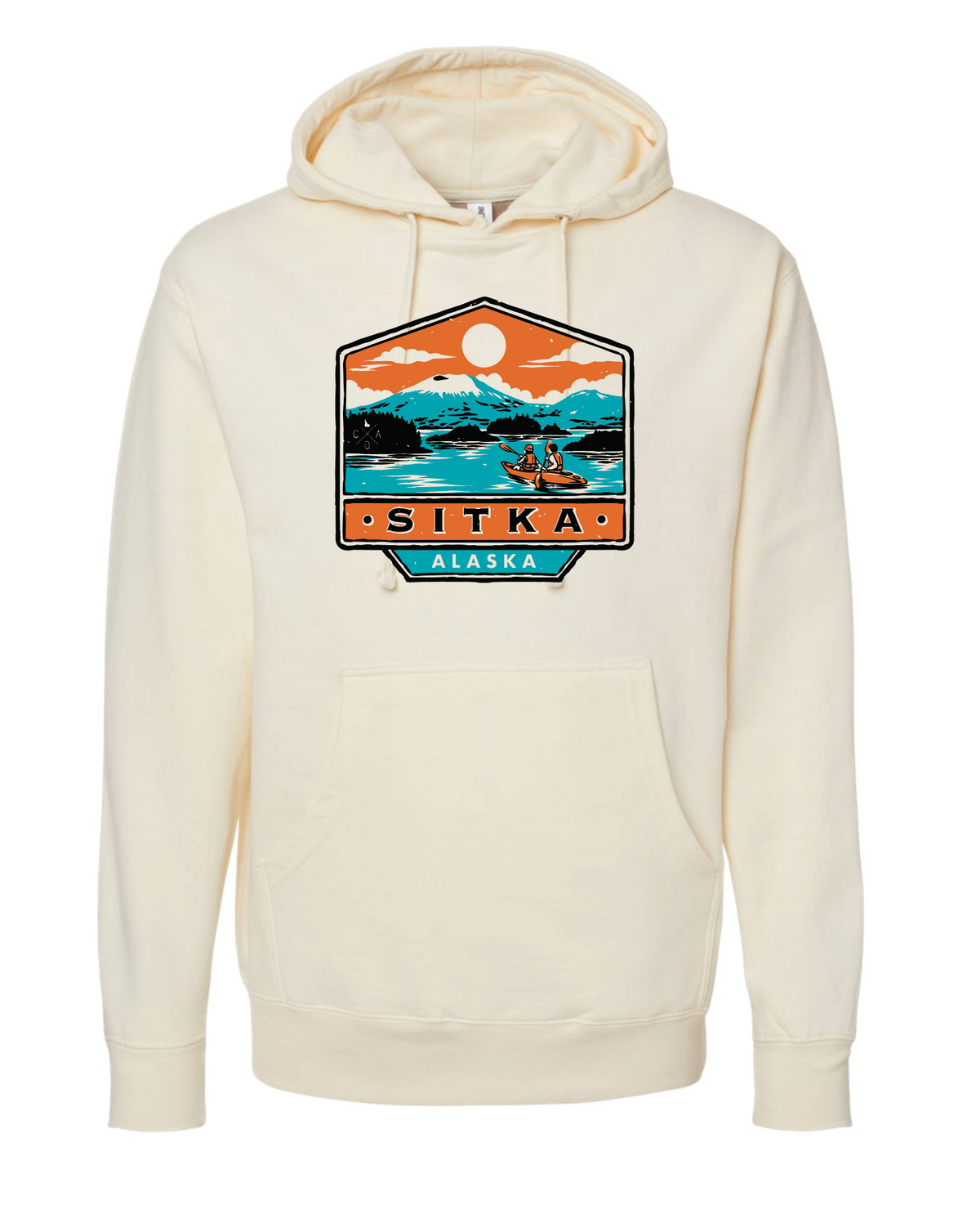 Sitka Alaska In A Kayak - Bone (Front Only)