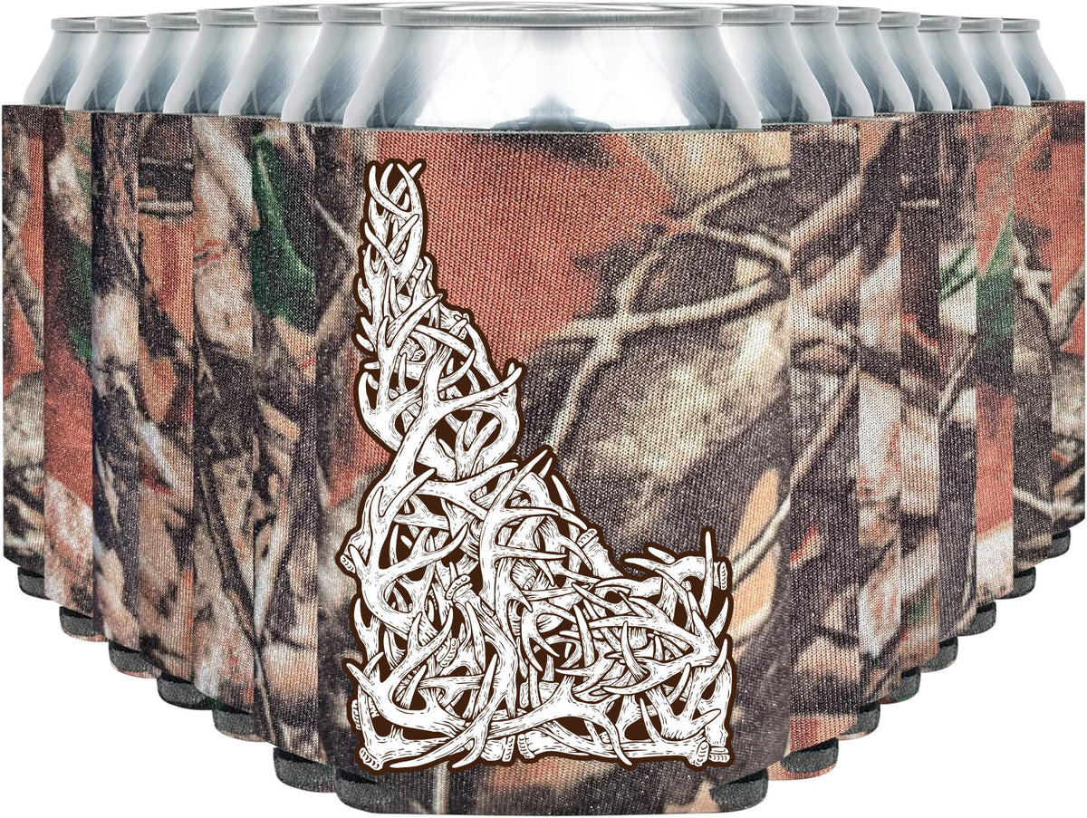 Idaho Antler Coozie (Natural Camo)