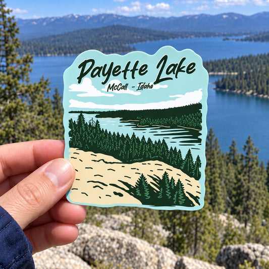 Payette Lake Mccall View Sticker