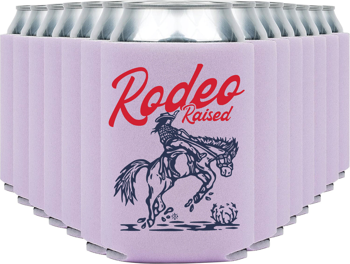Rodeo Raised Cowgirl Coozie (Lavender)