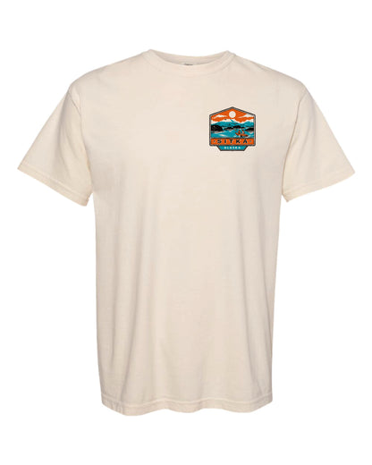 Sitka Alaska In A Kayak Tee - Ivory (Front/Back)