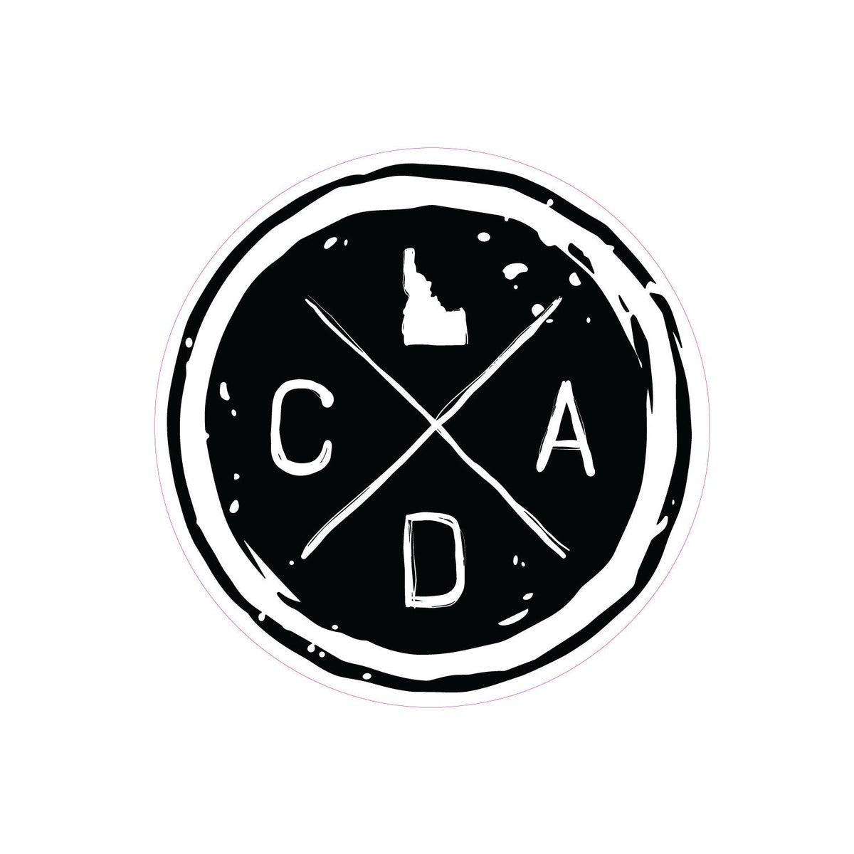CDA Hand Drawn Circle Logo Sticker