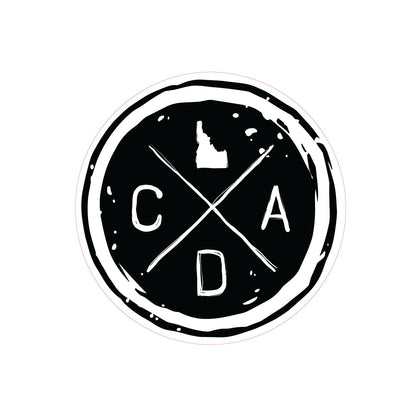 CDA Hand Drawn Circle Logo Sticker