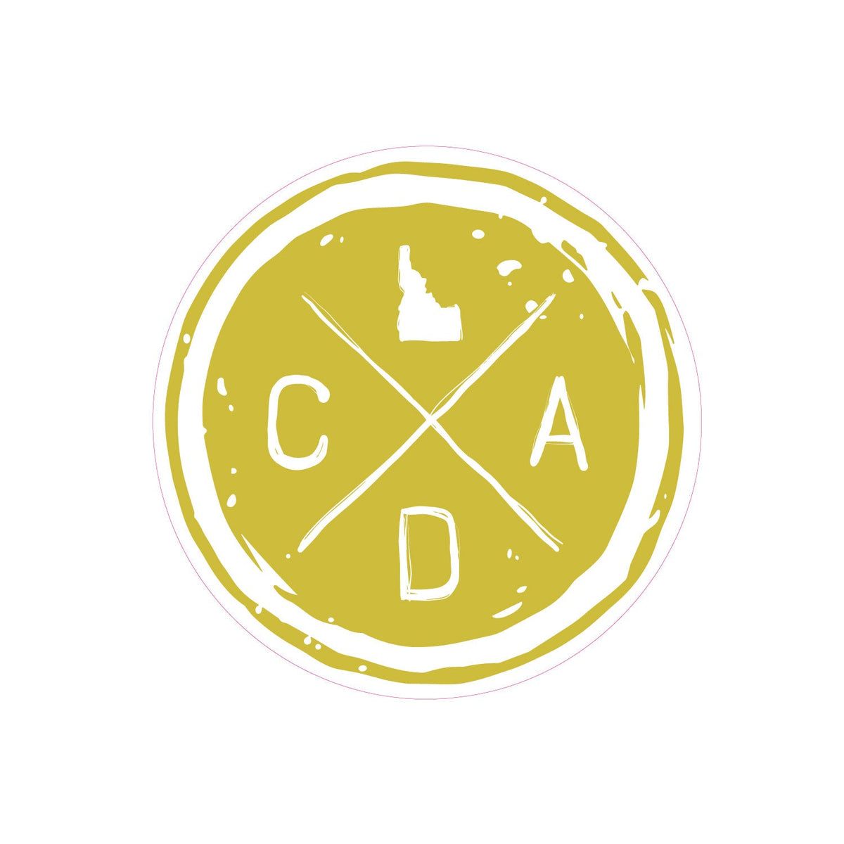 CDA Hand Drawn Circle Logo Sticker