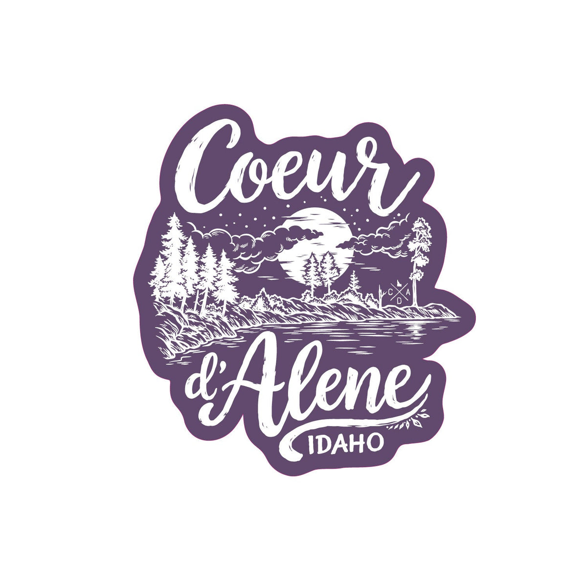 Coeur d'Alene Night Tubbs 2.0 Sticker