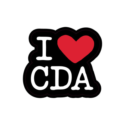 I Love CDA Sticker