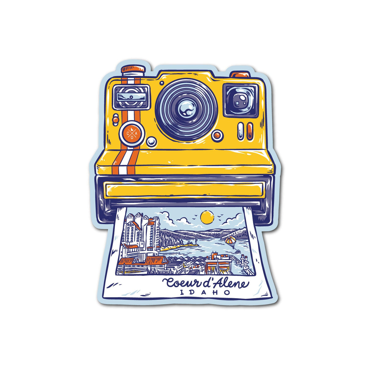 Coeur d'Alene Polaroid Sticker