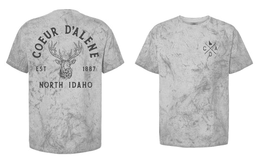 Coeur d'Alene Elk Hunter Smoke Tee