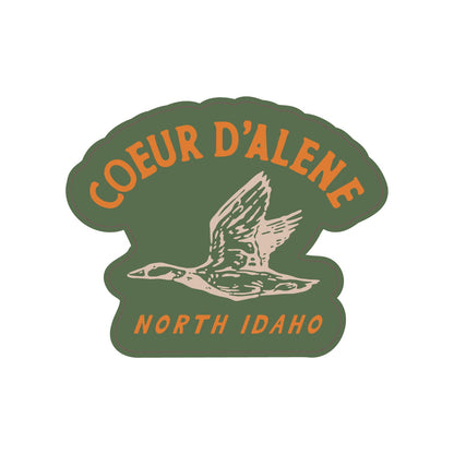 Coeur d'Alene Duck Hunter Sticker