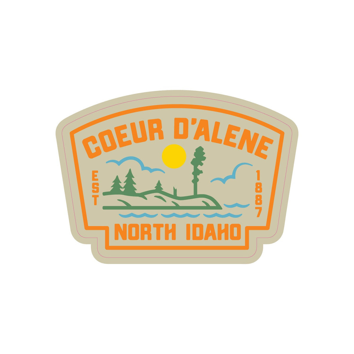 Tubbs Summer Shoreline Sticker