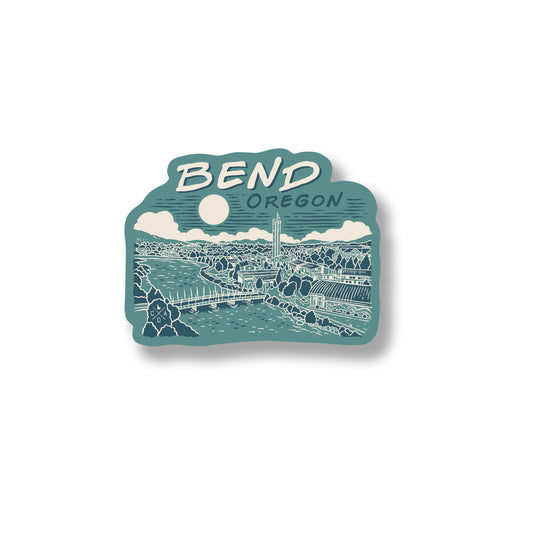 Old Mill District Bend Oregon Sticker