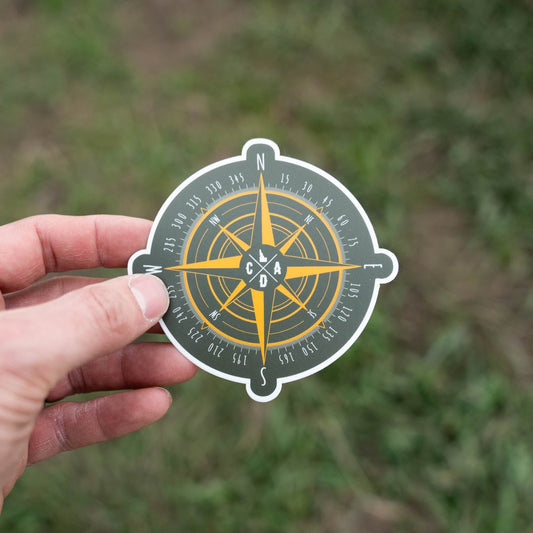 CDA Green Compass Sticker