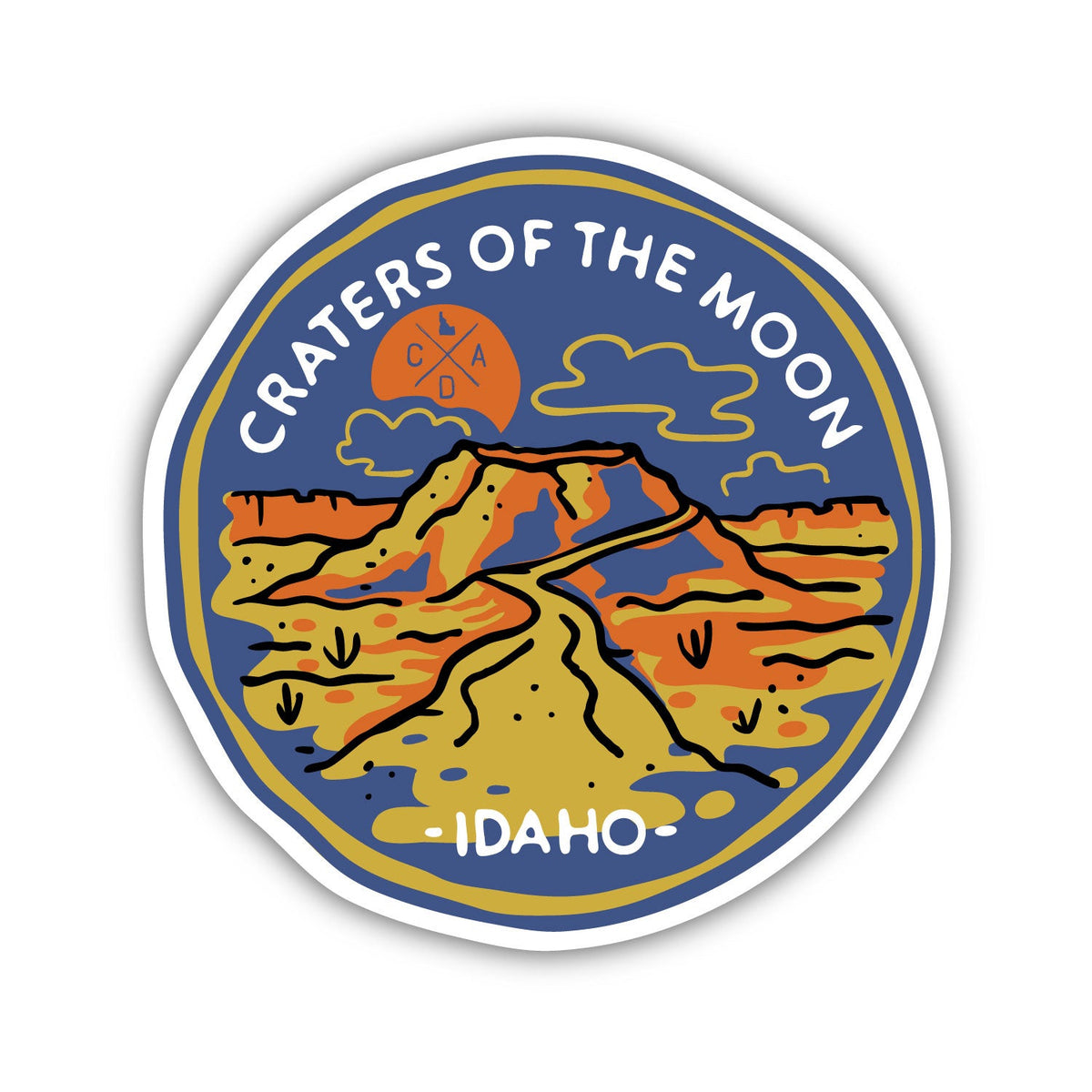 Craters Of The Moon Lava Landscape Sticker