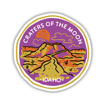 Craters Of The Moon Lava Landscape Sticker