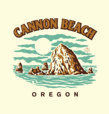 Haystack Rock Cannon Beach Tee