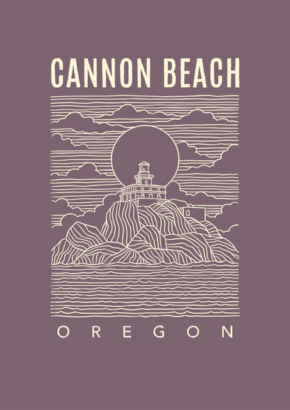Tillamook Rock Lighthouse Cannon Beach Tee