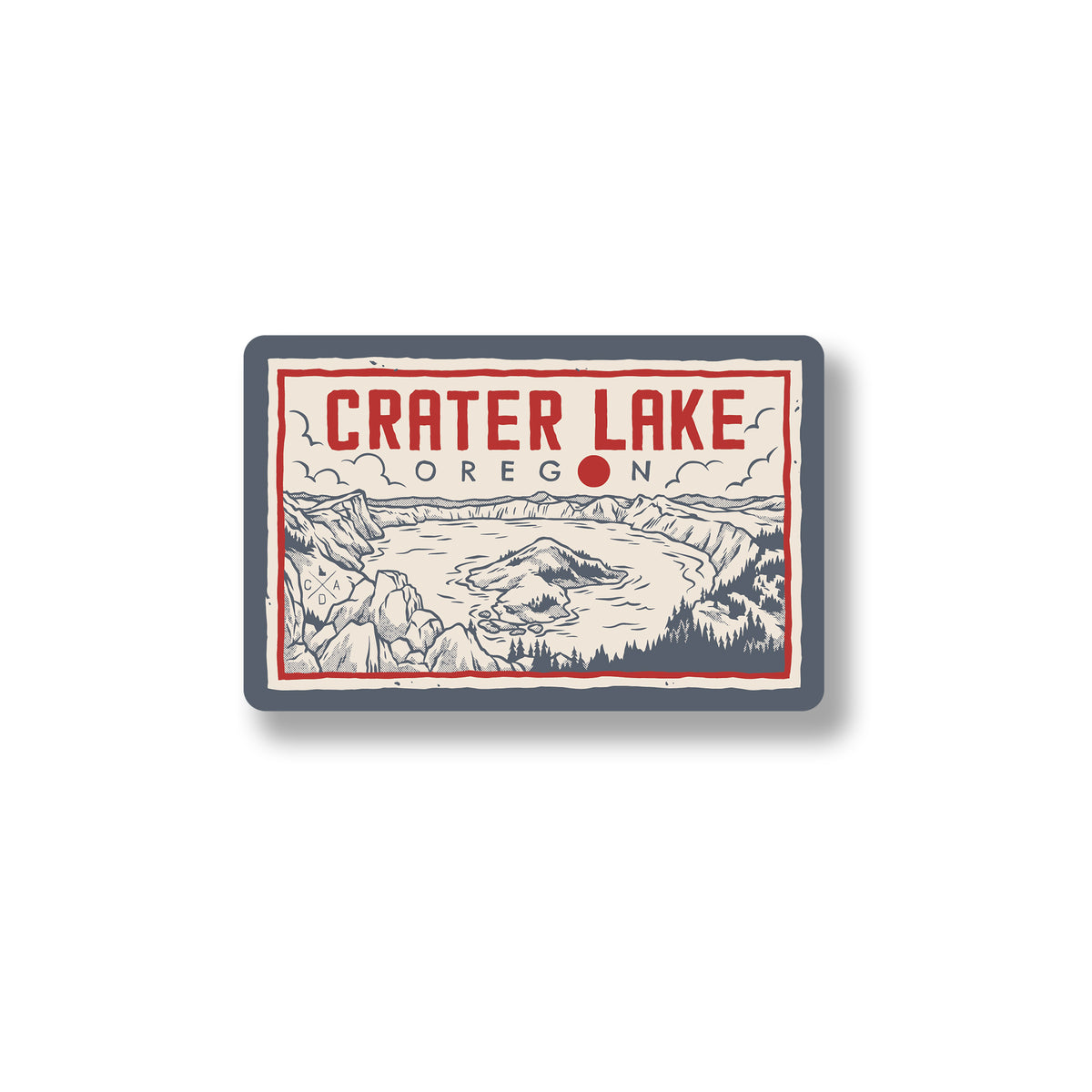 Vintage Crater Lake Sticker