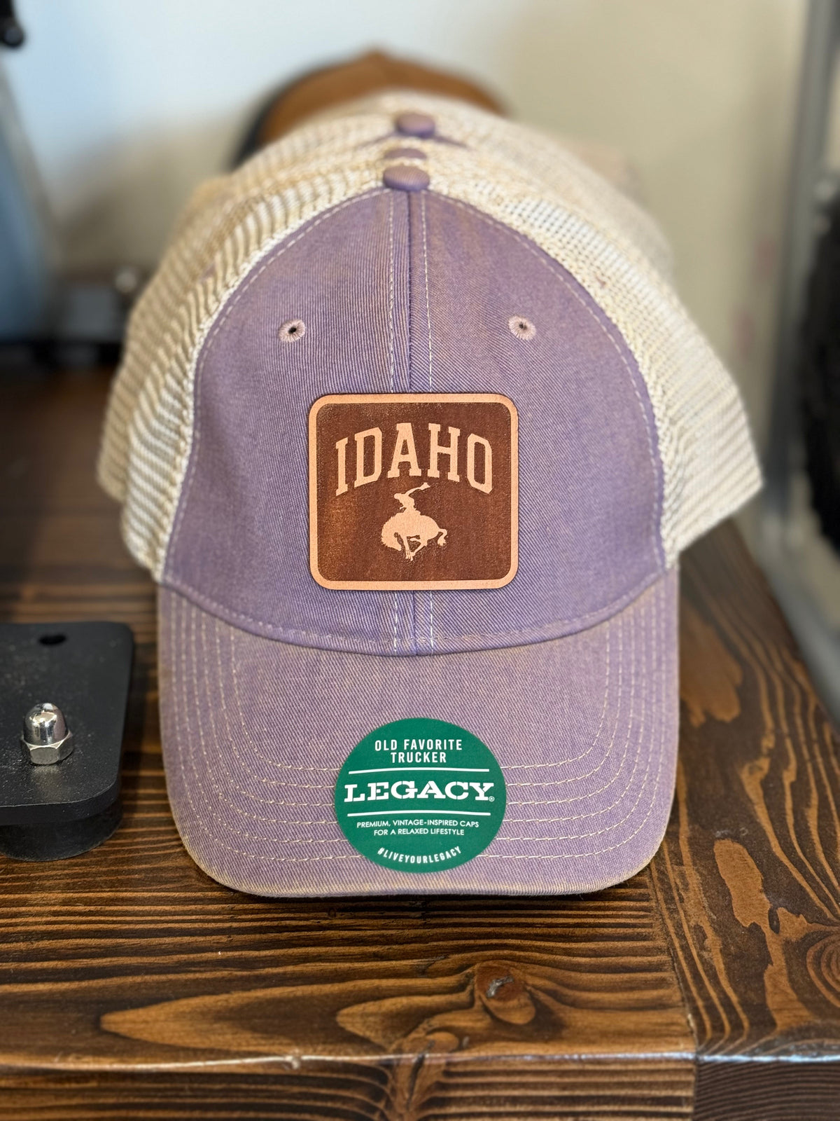 Idaho Collegiate Cowboy Vintage Hat (Lavender/Khaki)