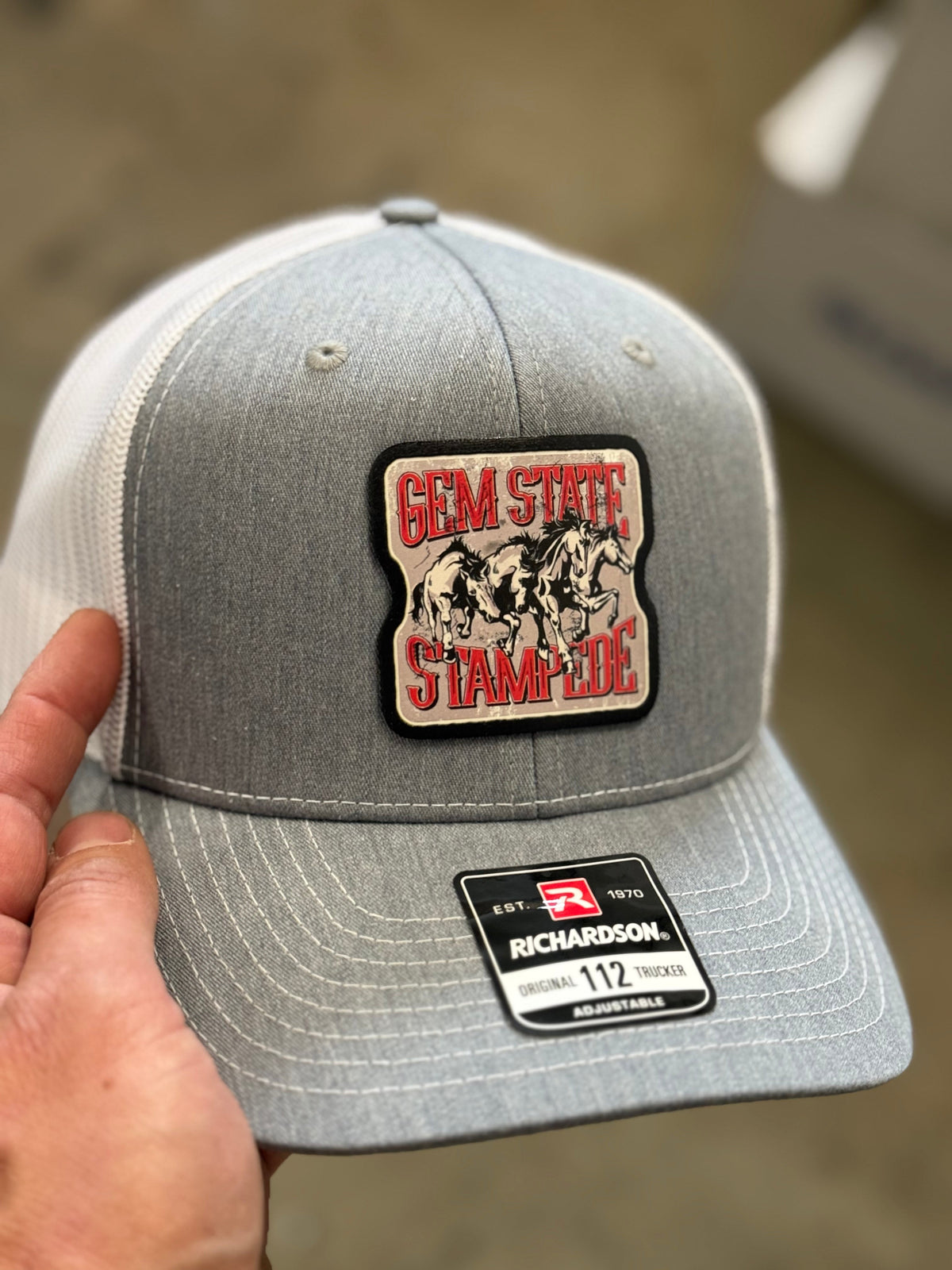 OG Gem State Stampede Trucker Hat (Heather / White)