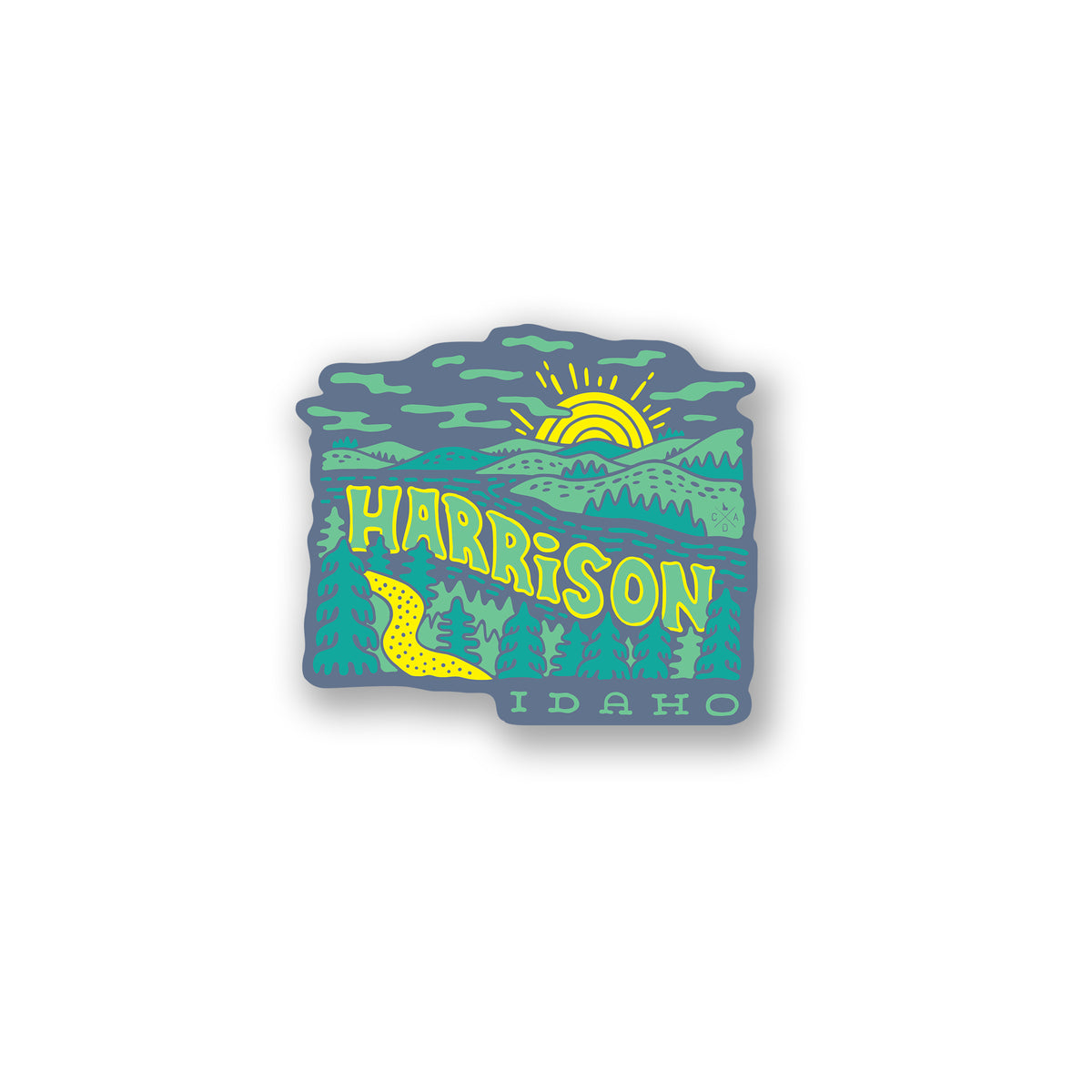 Groovy Harrison Idaho Sticker