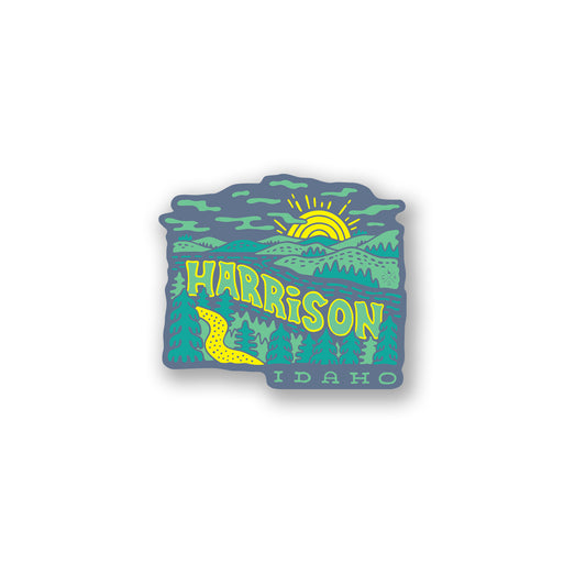 Groovy Harrison Idaho Sticker