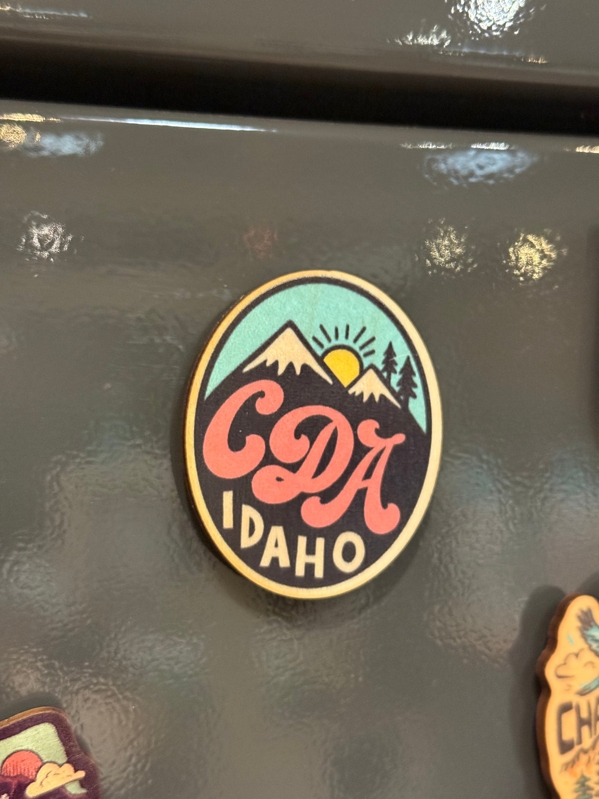 CDA Happy Mountains - Wooden Magnet (Printed)