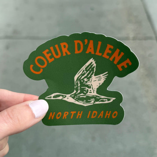 Coeur d'Alene Duck Hunter Sticker