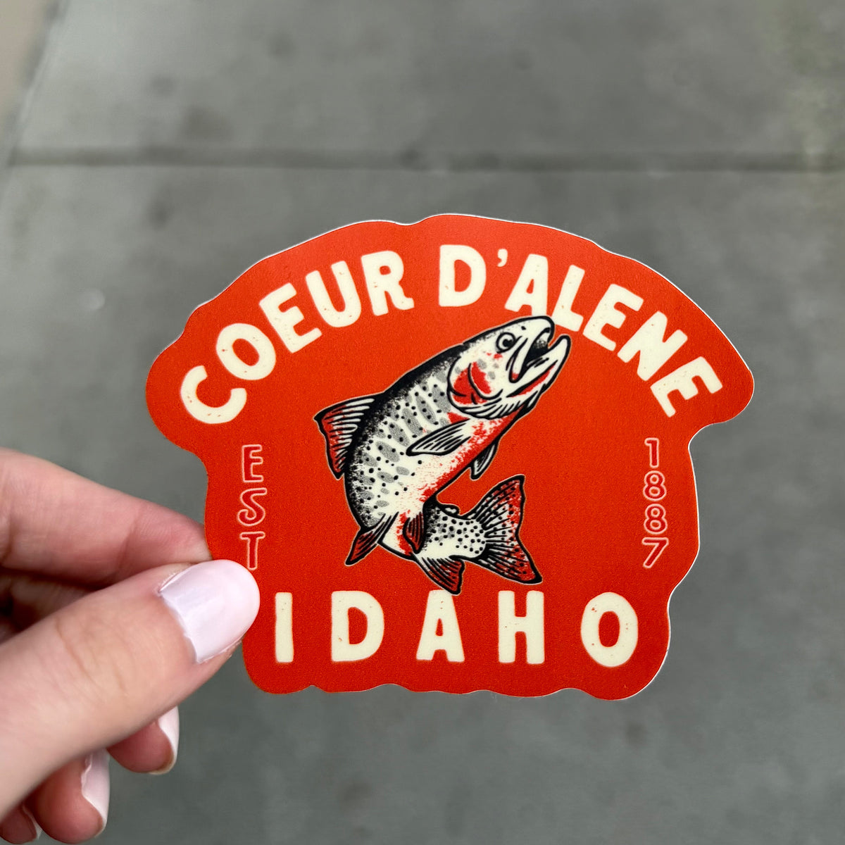 Coeur d'Alene Cutthroat Trout Sticker