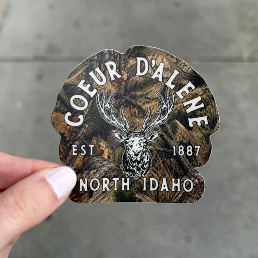 Coeur d'Alene Elk Hunter Sticker