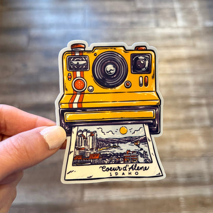 Coeur d'Alene Polaroid Sticker