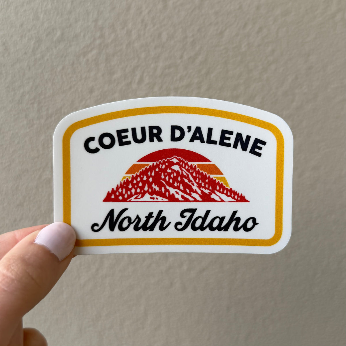 Coeur d'Alene Tubbs North Idaho Sticker