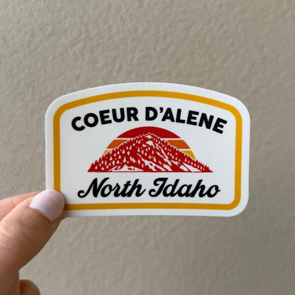 Coeur d'Alene Tubbs North Idaho Sticker