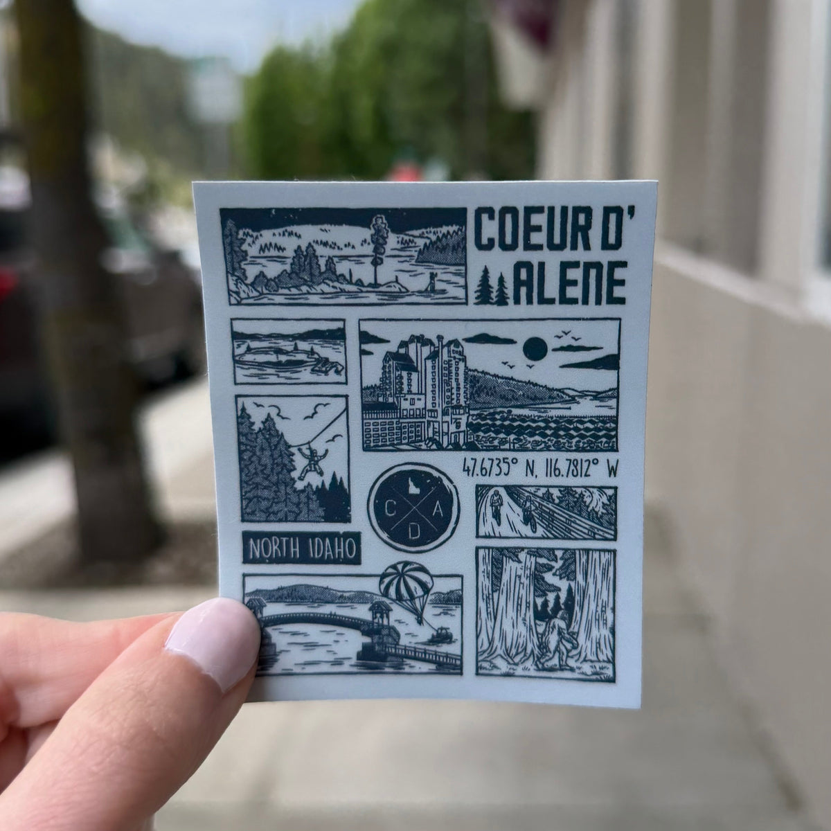 Scenes of Coeur d'Alene Sticker